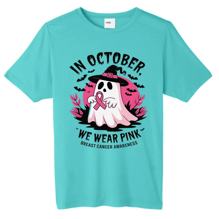 October Pin.K Breast Cancer Awareness Halloween Ghost Ribbon ChromaSoft Performance T-Shirt