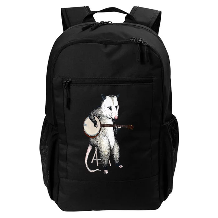 Opossum Playing Banjo Guitar Possum Live Weird Trash Kitty Daily Commute Backpack