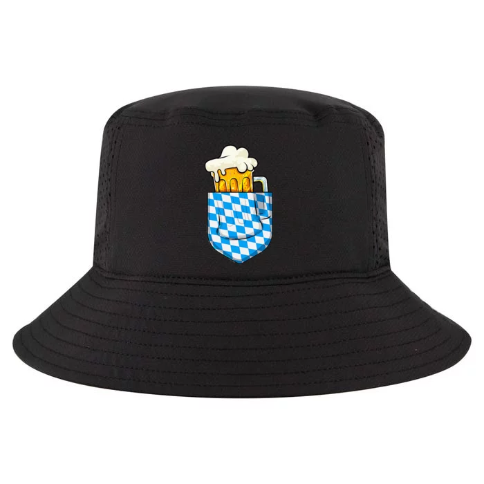 Oktoberfest Pocket Bavarian Beer Prost German Funny German Cool Comfort Performance Bucket Hat