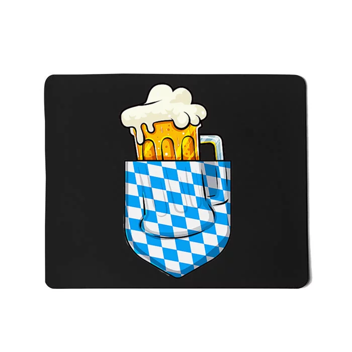 Oktoberfest Pocket Bavarian Beer Prost German Funny German Mousepad