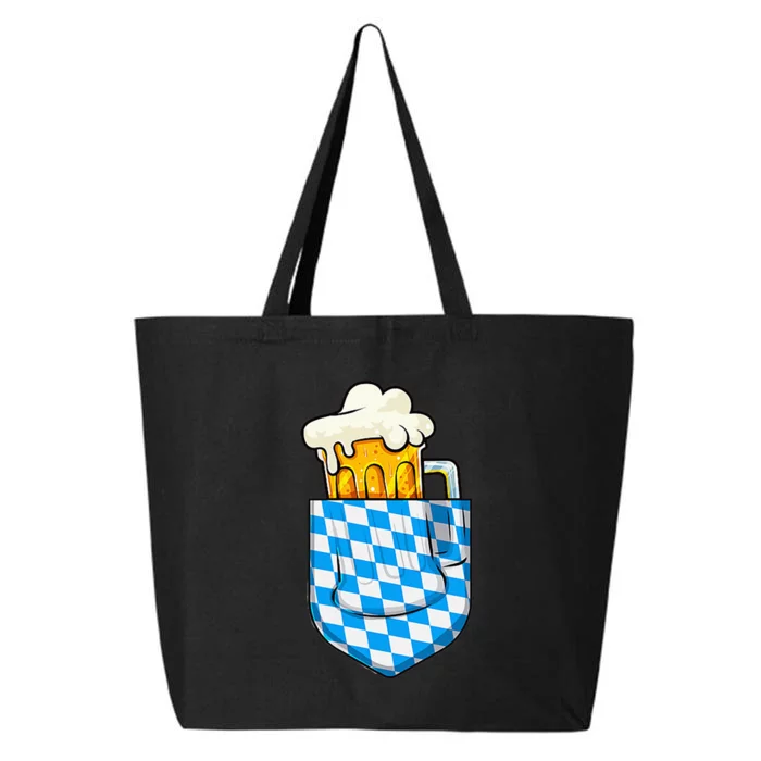 Oktoberfest Pocket Bavarian Beer Prost German Funny German 25L Jumbo Tote