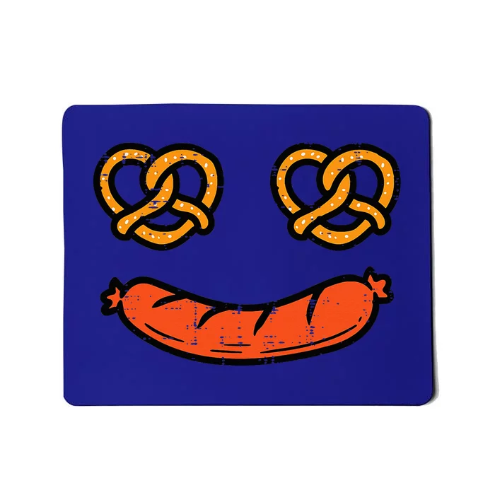 Oktoberfest Pretzel Bratwurst German Costume Mousepad