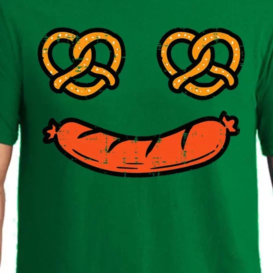 Oktoberfest Pretzel Bratwurst German Costume Pajama Set