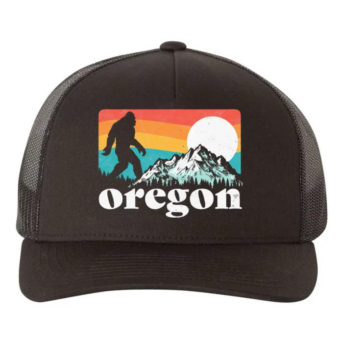 Oregon Pride Bigfoot Mountains 80S Vintage Nature Yupoong Adult 5-Panel Trucker Hat