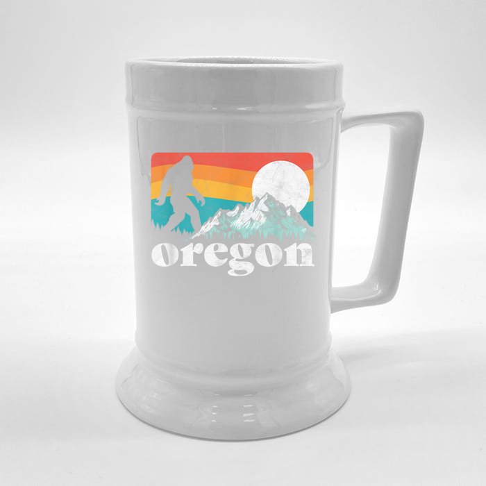 Oregon Pride Bigfoot Mountains Front & Back Beer Stein