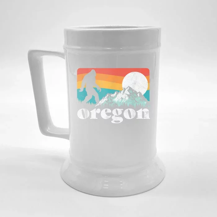 Oregon Pride Bigfoot Mountains Front & Back Beer Stein