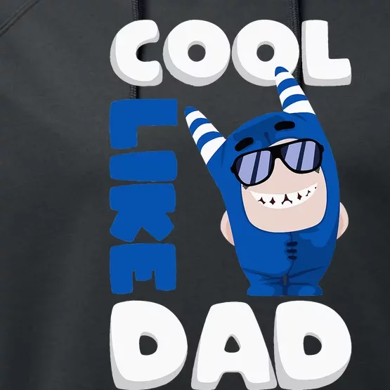 Oddbods Pogo Cool Like Dad Father Son Daughter funny Performance Fleece Hoodie