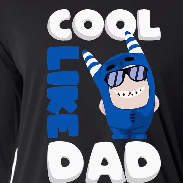 Oddbods Pogo Cool Like Dad Father Son Daughter funny Cooling Performance Long Sleeve Crew