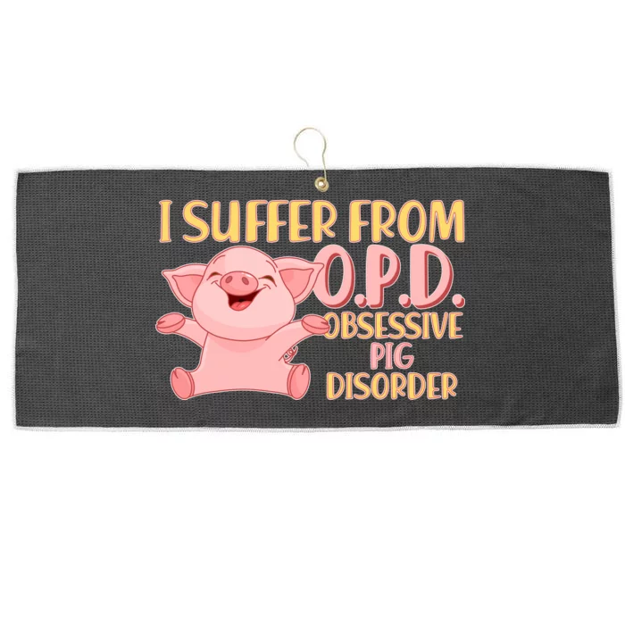 OPD: Obsessive Pig Disorder Large Microfiber Waffle Golf Towel