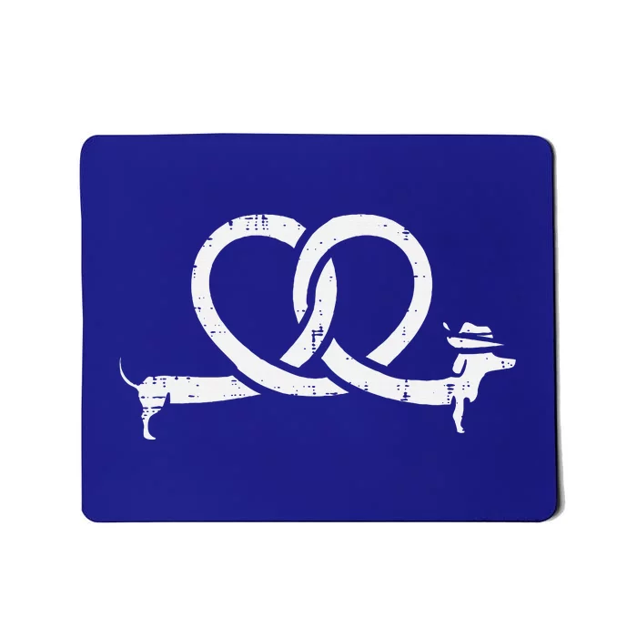 Oktoberfest Pretzel Dachshund Wiener Costume Mousepad