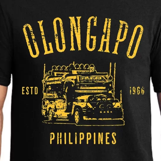 Olongapo Philippines Estd 1966 Distressed Style Design Pajama Set