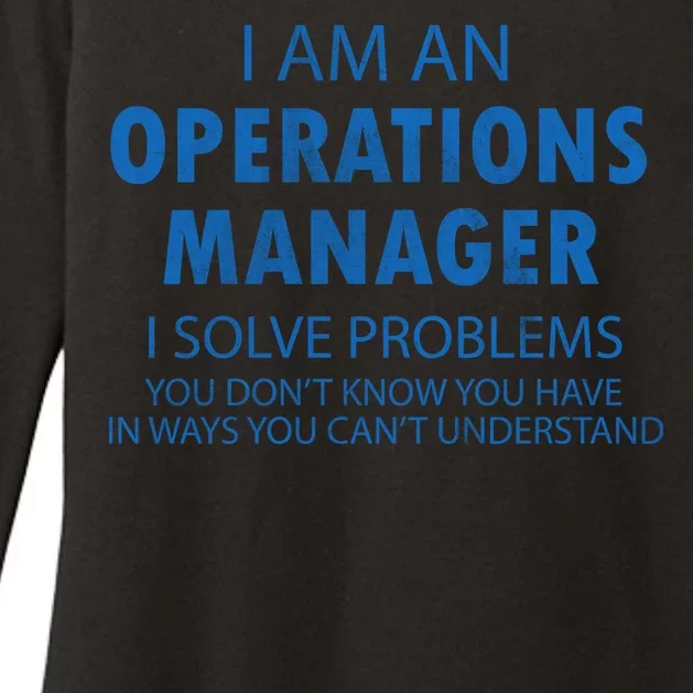 Operations Manager Solve Problems Womens CVC Long Sleeve Shirt