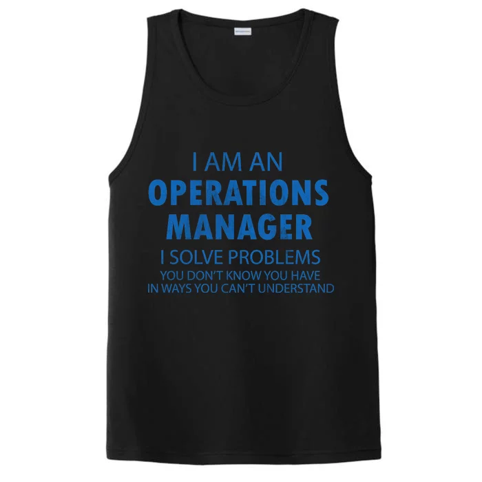 Operations Manager Solve Problems Performance Tank