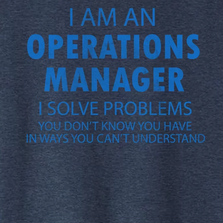 Operations Manager Solve Problems Women's Crop Top Tee