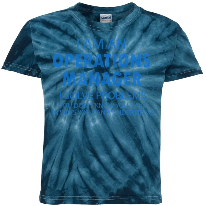 Operations Manager Solve Problems Kids Tie-Dye T-Shirt