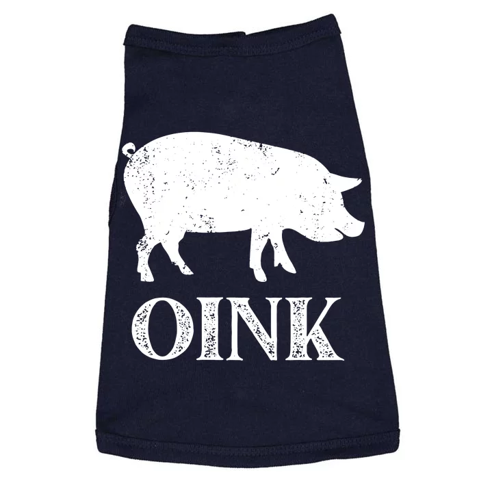 Oink Pig Funny Hog Farm Barnyard Animal Pig Lover Grunge Doggie Tank