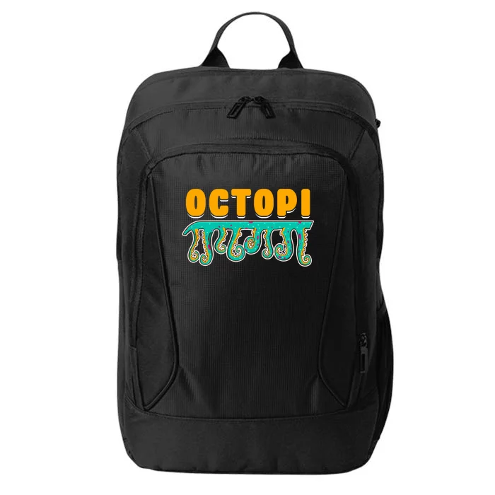 Octopus Pun Funny Octopi Math Geek Nerd Happy Pi Day 314 Great Gift City Backpack