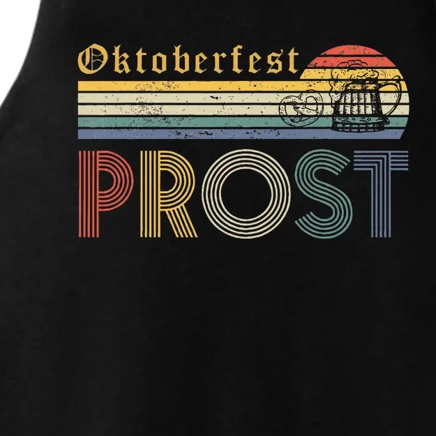 Oktoberfest Prost German YAll Drinking Beer Germany Ladies Tri-Blend Wicking Tank