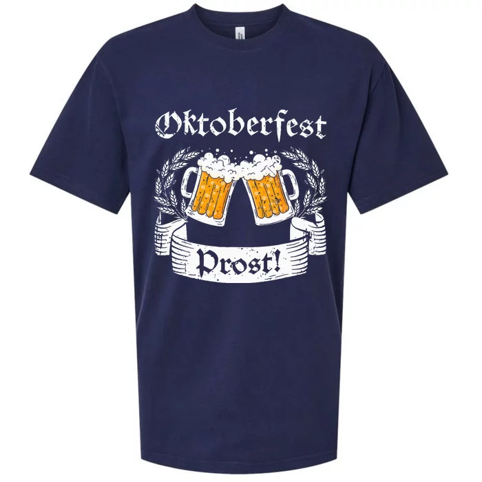 Oktoberfest Prost German Cheers Sueded Cloud Jersey T-Shirt