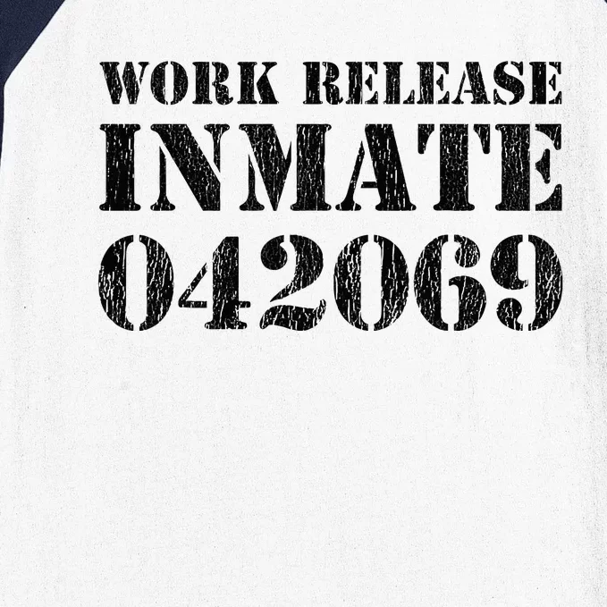 Orange Prisoner Halloween Costume Work Release Inmate Baseball Sleeve Shirt