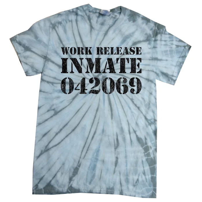 Orange Prisoner Halloween Costume Work Release Inmate Tie-Dye T-Shirt