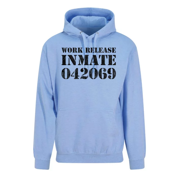 Orange Prisoner Halloween Costume Work Release Inmate Unisex Surf Hoodie