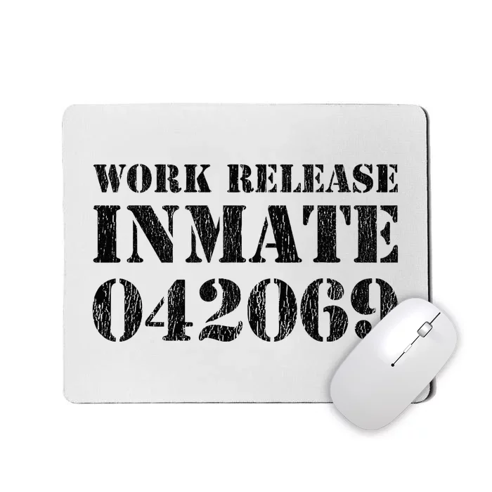 Orange Prisoner Halloween Costume Work Release Inmate Mousepad