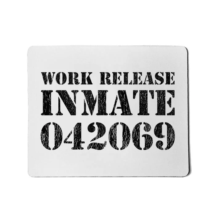 Orange Prisoner Halloween Costume Work Release Inmate Mousepad