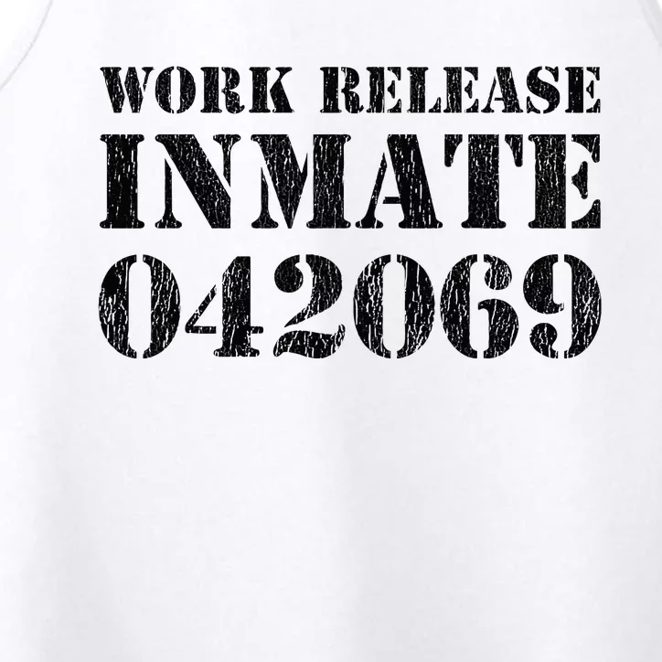 Orange Prisoner Halloween Costume Work Release Inmate Performance Tank