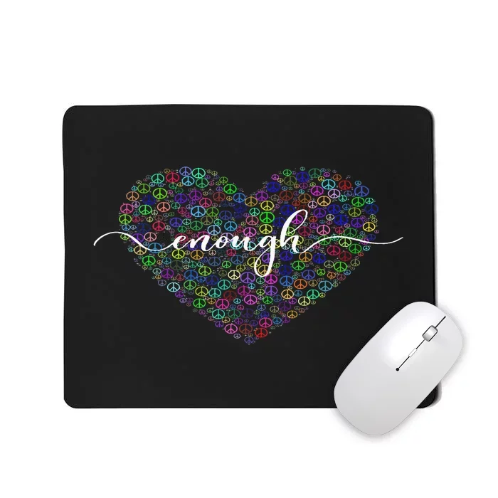 Orange Peace Heart Enough End Gun Violence Awareness Day Mousepad