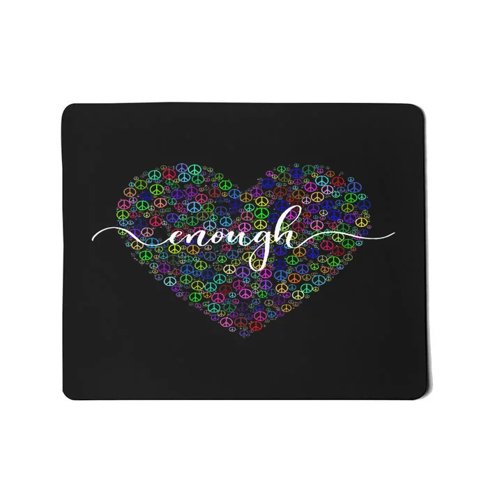 Orange Peace Heart Enough End Gun Violence Awareness Day Mousepad