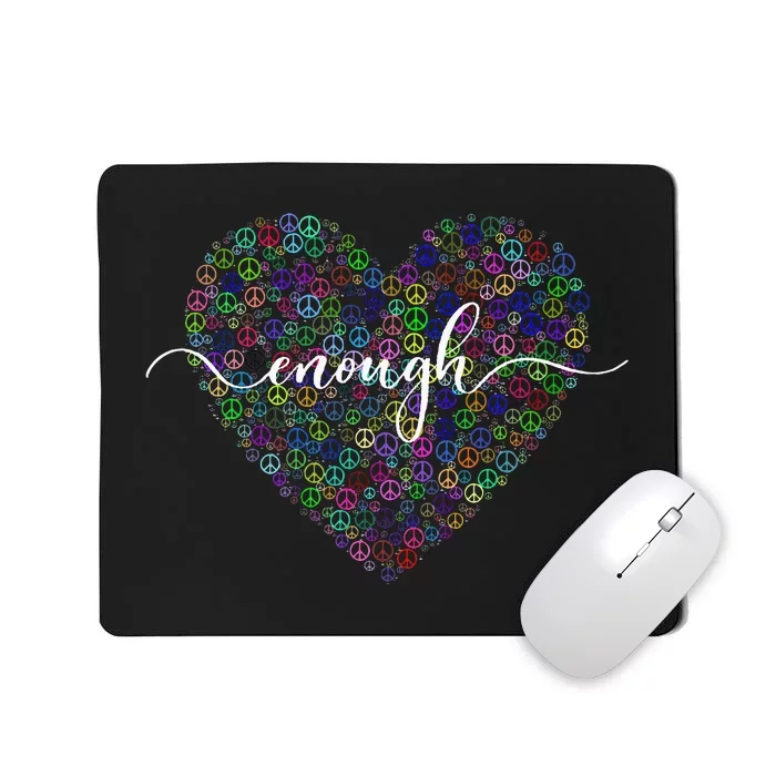 Orange Peace Heart Enough End Gun Violence Awareness Day Mousepad