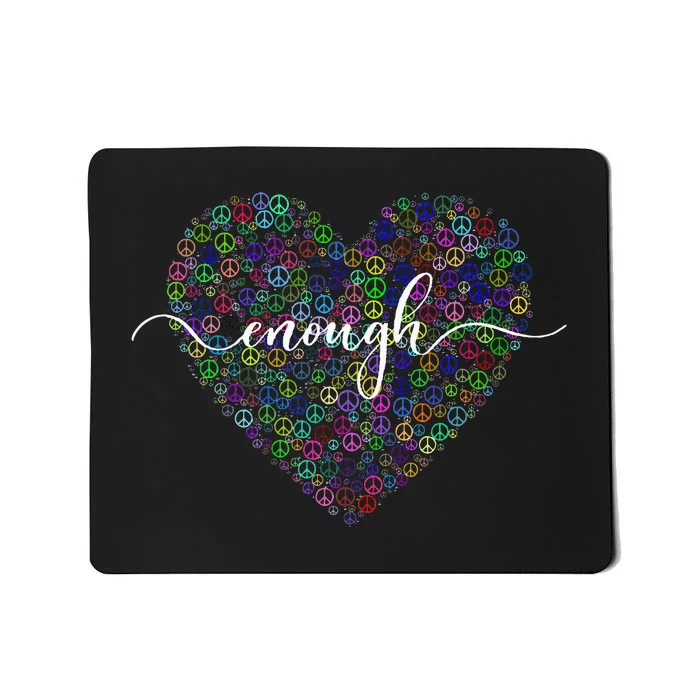 Orange Peace Heart Enough End Gun Violence Awareness Day Mousepad