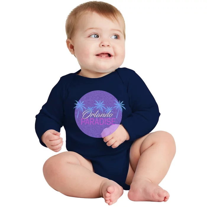 Orlando Paradise Icon Baby Long Sleeve Bodysuit