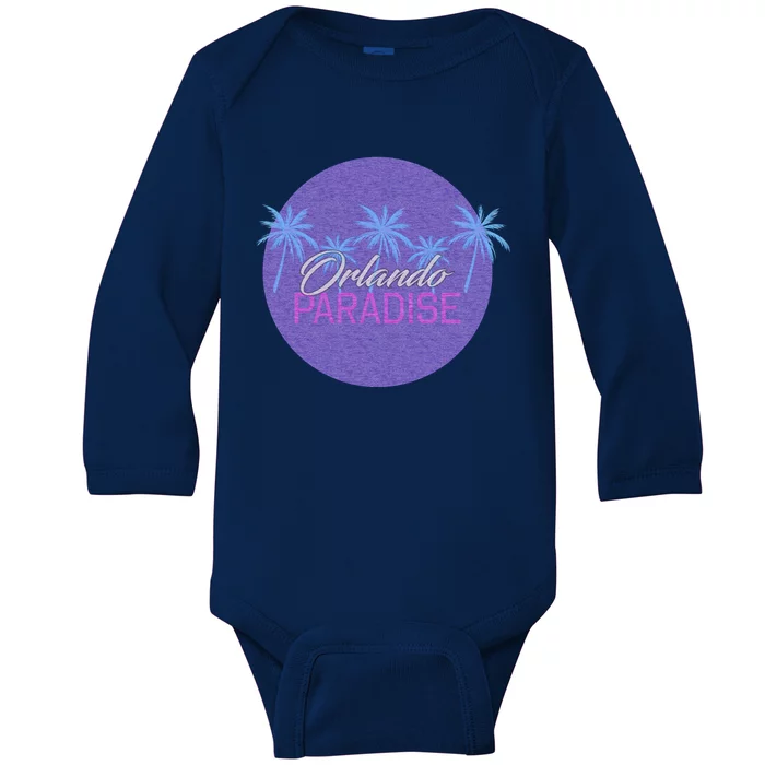 Orlando Paradise Icon Baby Long Sleeve Bodysuit