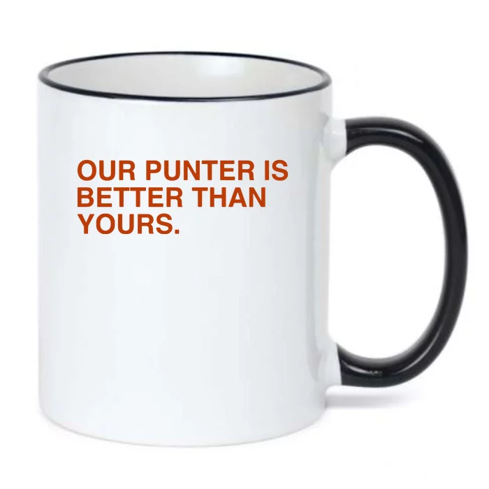 Our Punter Is Better Than Yours Black Color Changing Mug