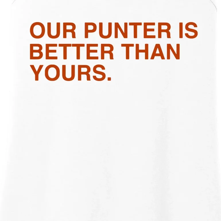 Our Punter Is Better Than Yours Ladies Essential Tank