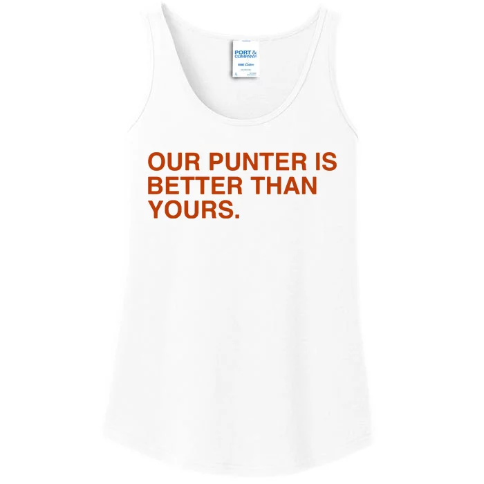 Our Punter Is Better Than Yours Ladies Essential Tank