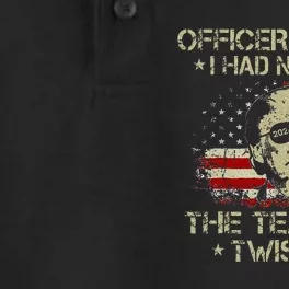 Officer Please I Had No Idea The Tea Twisted Usa Flag Trump Dry Zone Grid Performance Polo