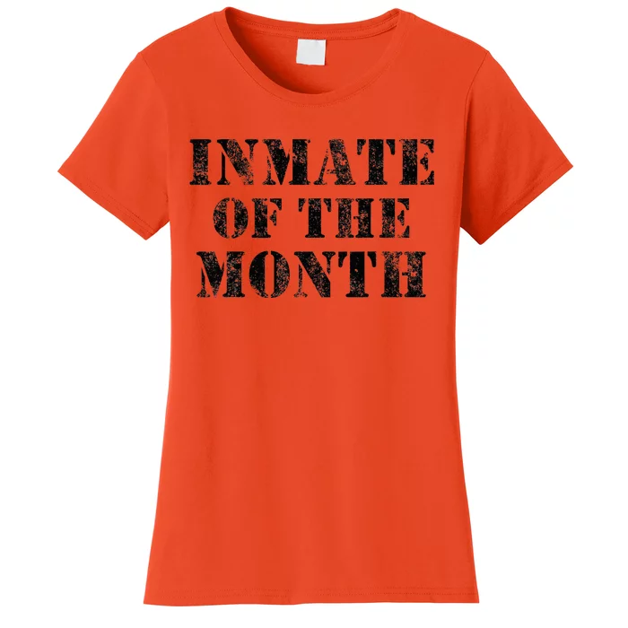 Orange Prison Jail Inmate Prisoner Funny Halloween Costume Women's T-Shirt