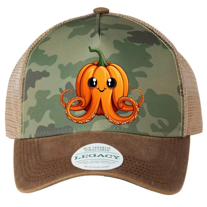 Octopus Pumpkin Lazy Halloween Party Costume Legacy Tie Dye Trucker Hat