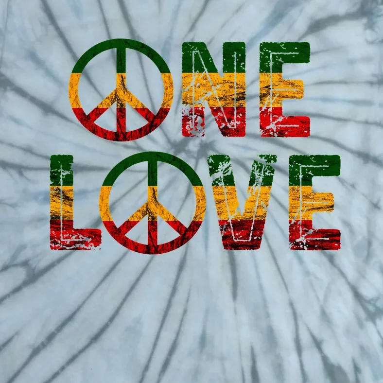 One Pride Love Rastafarian Hippie Jamaica Roots Rasta Reggae Tie-Dye T-Shirt