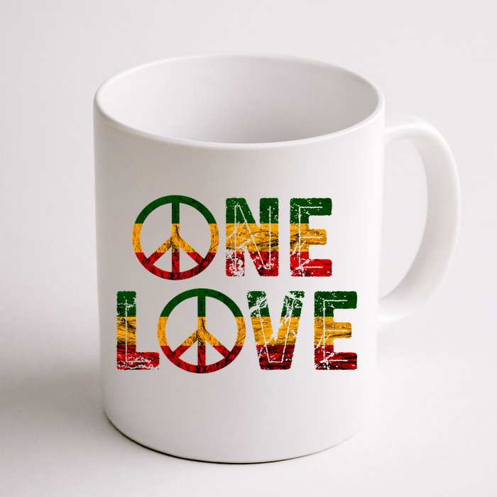 One Pride Love Rastafarian Hippie Jamaica Roots Rasta Reggae Front & Back Coffee Mug