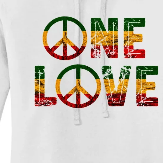 One Pride Love Rastafarian Hippie Jamaica Roots Rasta Reggae Women's Pullover Hoodie