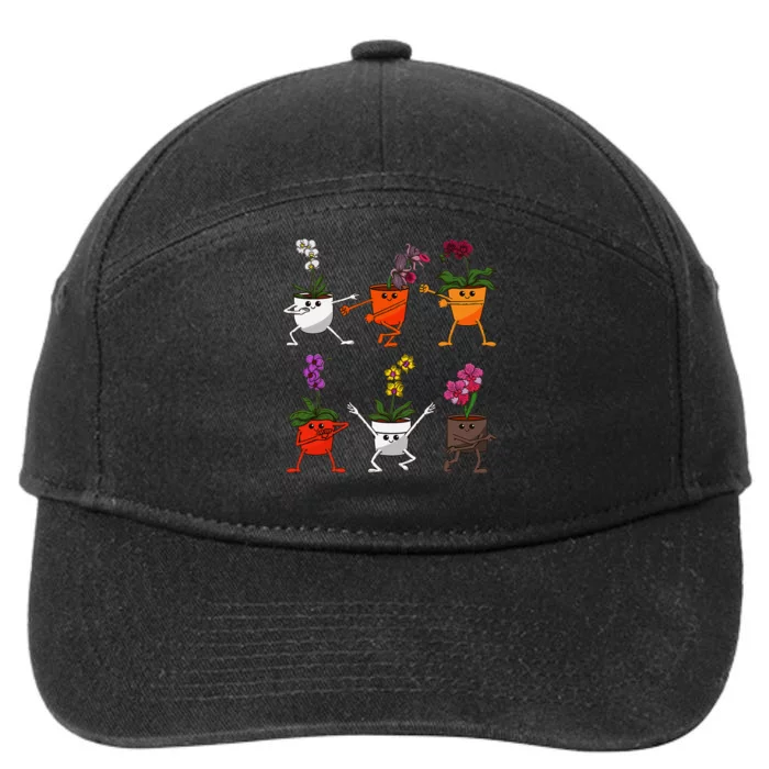 Orchid Plant Lover Women Gardening Houseplant Orchids 7-Panel Snapback Hat