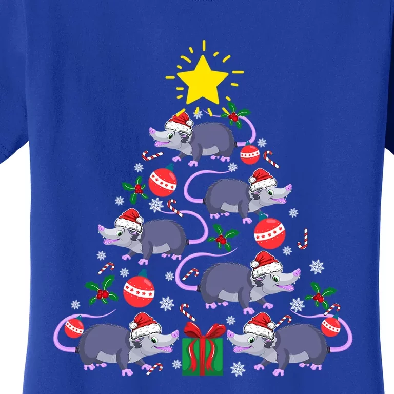 Opossum Possum Lover Christmas Tree Costume Xmas Gift Women's T-Shirt