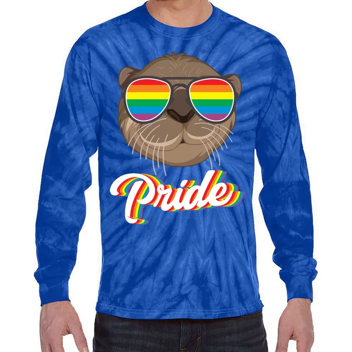 Otter Pride Month Lgbt Gift Tie-Dye Long Sleeve Shirt