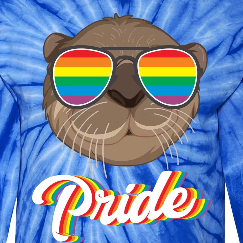 Otter Pride Month Lgbt Gift Tie-Dye Long Sleeve Shirt