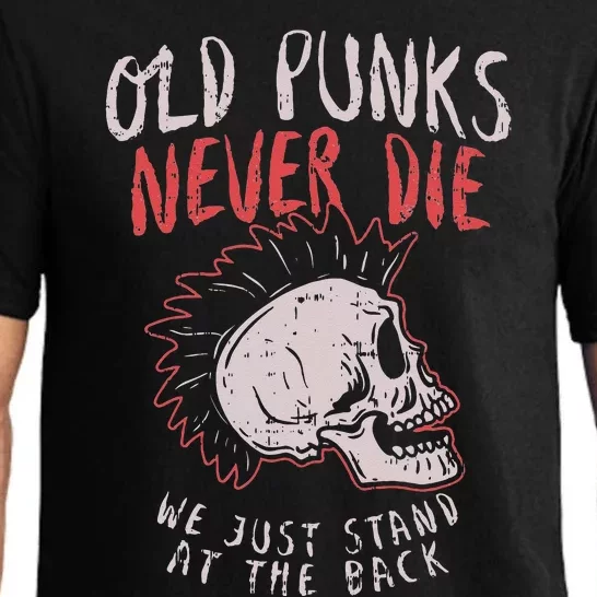 Old Punks Never Die Rock Music Gif Pajama Set