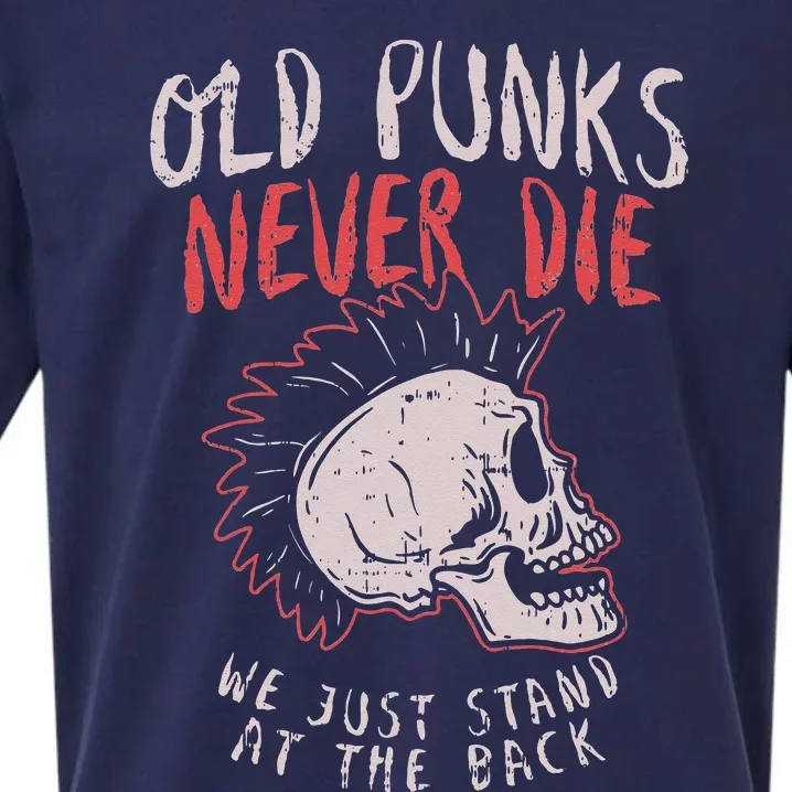 Old Punks Never Die Rock Music Gif Sueded Cloud Jersey T-Shirt